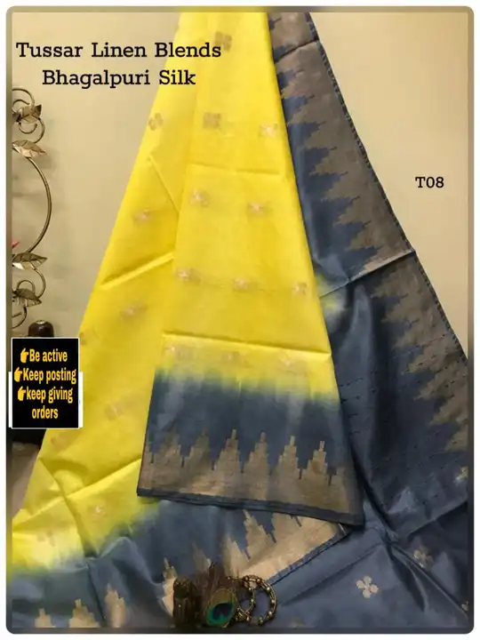Dyed wovem silk saree uploaded by WeaveMe India on 6/2/2023