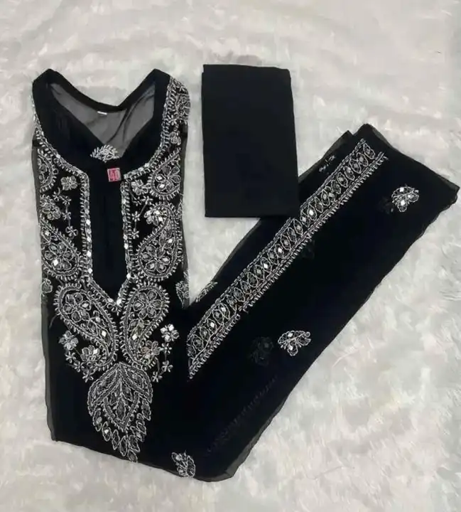 Georgette kurti with inner  uploaded by Fashion mantra on 5/28/2024