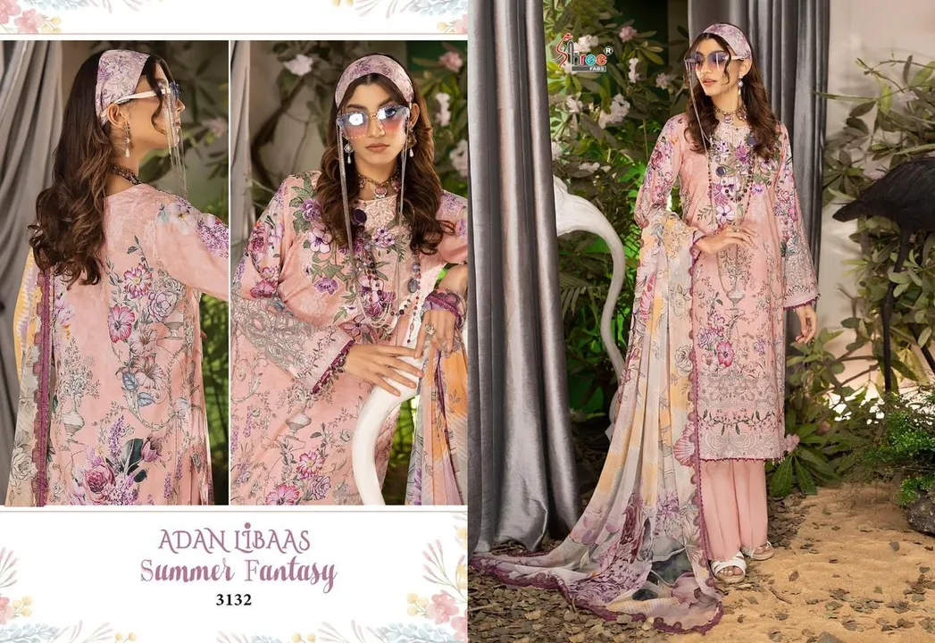 *ADAN LIBAAS SUMMER FANTASY*

TOP PURE COTTON PRINT WITH EXCLUSIVE NECK EMBRODERED PATCH

BOTTOM SEM uploaded by Fashion Textile  on 6/2/2023