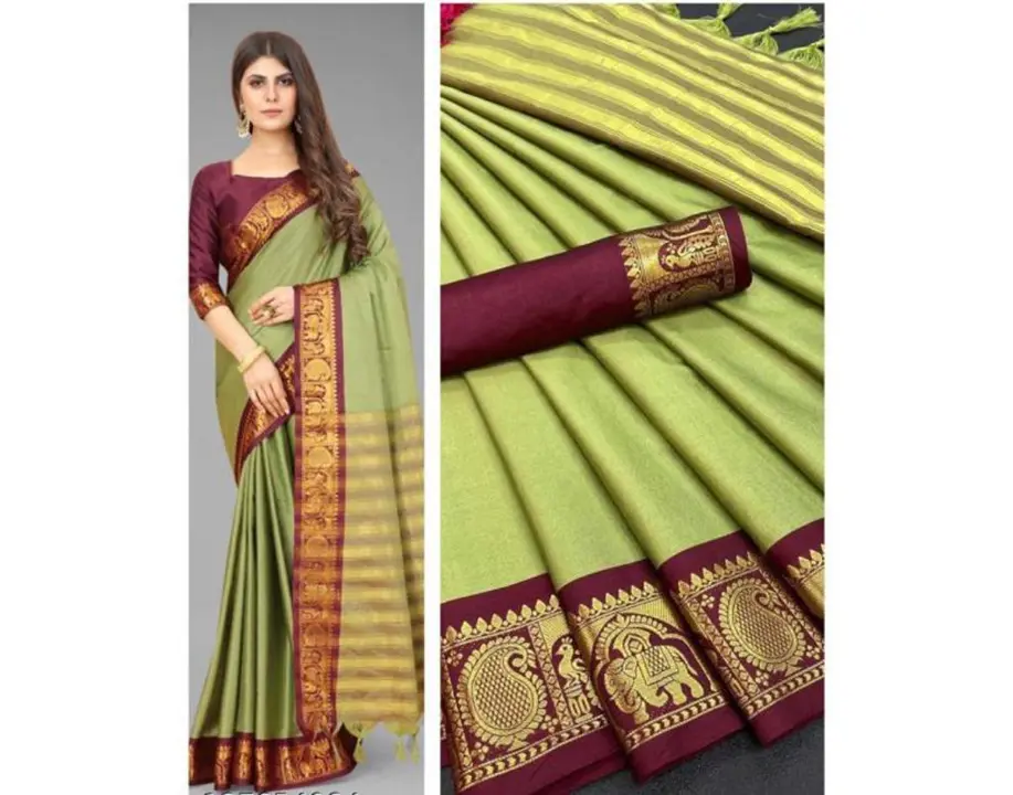 Post image Hey! Checkout my new product called
Aura silk saree .