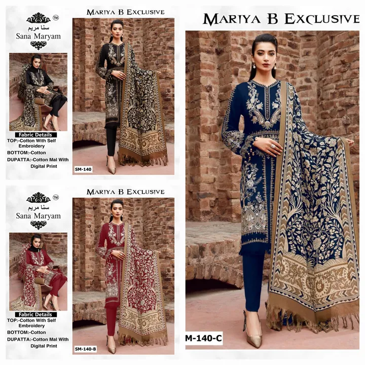 Sana Maryam Mariya B Exclusive SM 140 Colours uploaded by Dresstination on 6/2/2023