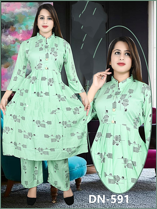 Kurti with bottom  uploaded by business on 6/2/2023