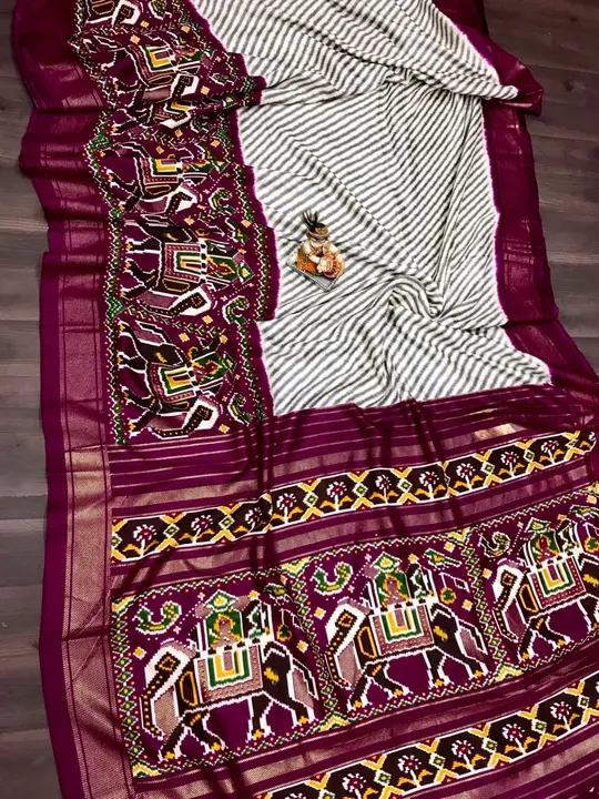 Foil Print Pashima Silk Saree  uploaded by L & S GOODS CO on 6/2/2023