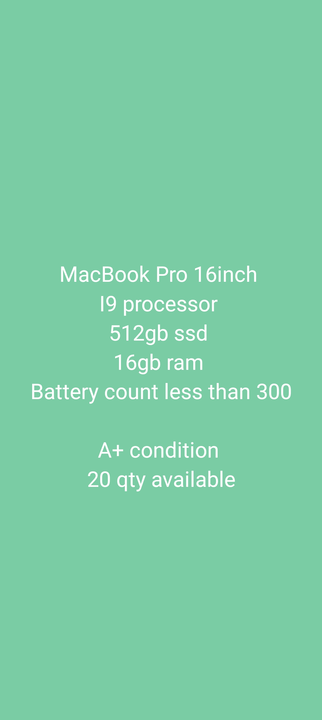 MacBook Book Pro  uploaded by business on 6/2/2023