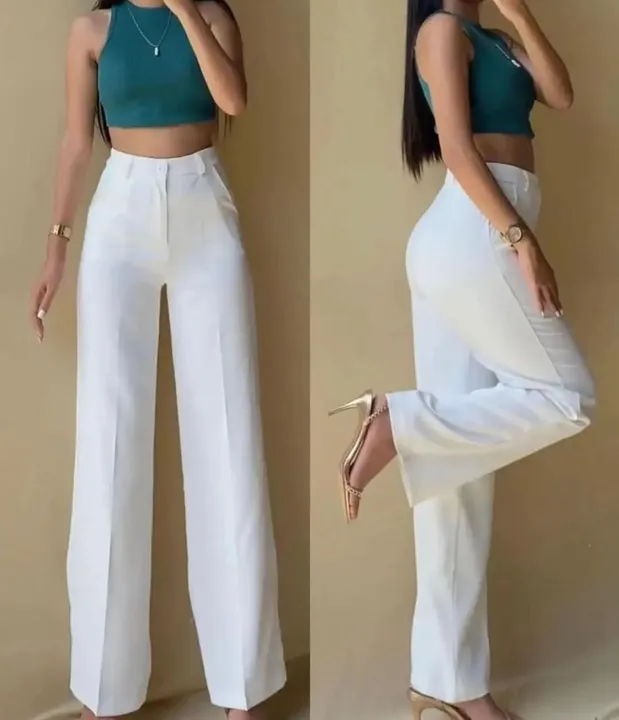 Wide leg jeans  uploaded by The Style Club on 6/2/2023