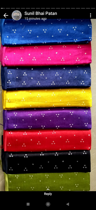 Gajji silk  plain, Bandhni, self dobby etc uploaded by Fabrics on 5/28/2024