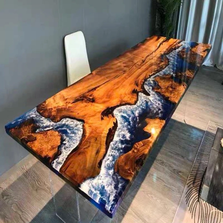 Epoxy resin table top uploaded by Labhanshi enterprise on 5/29/2024