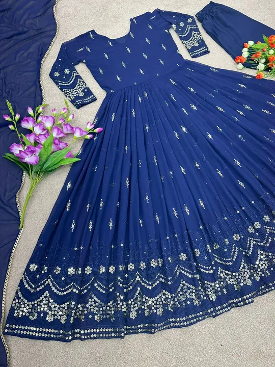 Sr-1549 💕👌

👉👗💥*Launching New Designer Party Wear Look Heavy Embroidery Sequence Work Gown With uploaded by Fashion Textile  on 6/2/2023