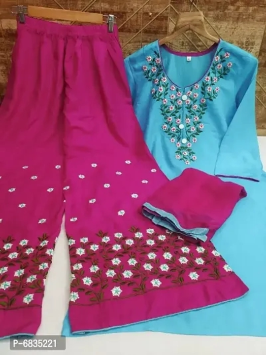 Rayon Embroidery Kurti And Bottom With Dupatta Set

Rayon Embroidery Kurti And Bottom With Dupatta S uploaded by business on 6/2/2023