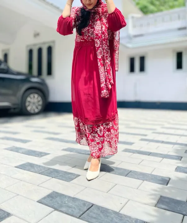 Kurthi with dhupetta uploaded by business on 6/2/2023