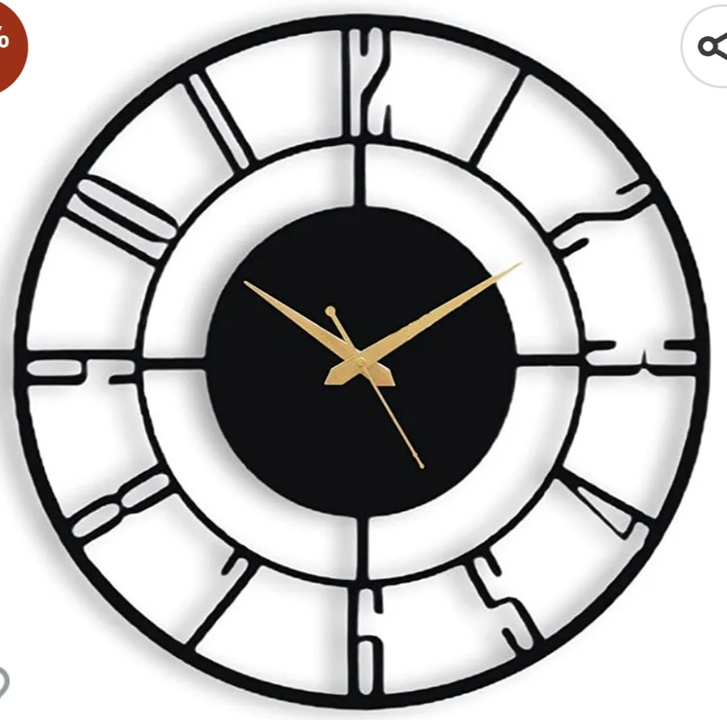 Metal clock  uploaded by business on 6/2/2023