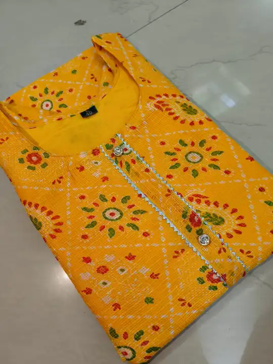 Kota Doriya Kurti with cotton lining uploaded by Wasma Fashion on 6/2/2023