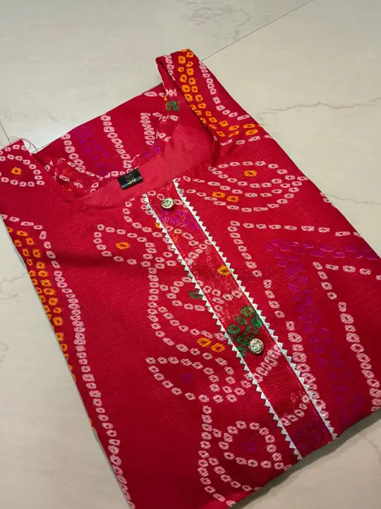 Kota doriya kurti with cotton lining uploaded by Wasma Fashion on 6/2/2023