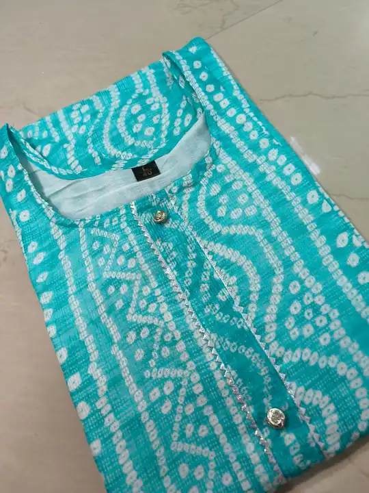 Kota doriya kurti with cotton lining uploaded by Wasma Fashion on 6/2/2023