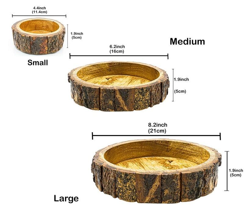 DruArts Handmade wooden Bowl/Platter set of 3 uploaded by NJ Enterprises on 3/12/2021