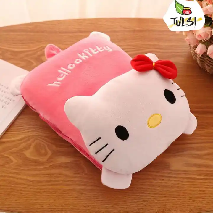 *ALL NEW HELLO KITTY  DESIGNS BLANKET CUM PILLOW* uploaded by New Vidharbha Handloom House on 6/2/2023