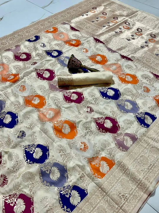 Banarsi silk zari work sarees  uploaded by Sarees and suit and dupatta dress material  on 6/2/2023