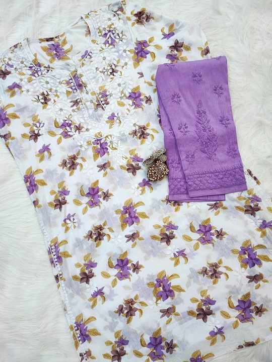 ZARKAN STUDDED FLORAL CO-ORD SET uploaded by Pehnaawa Chikankari  on 6/2/2023