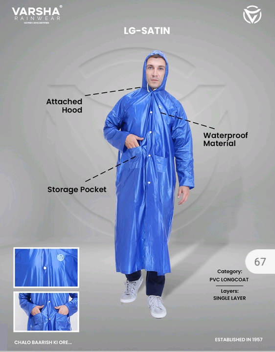 Varsha Long raincoat  uploaded by Ratnam trading company on 6/2/2023