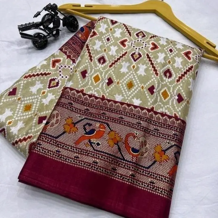 Post image DOLA silk foil print with blouse