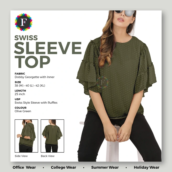 Swiss Sleeves Top uploaded by Hitashi fashion  on 6/2/2023