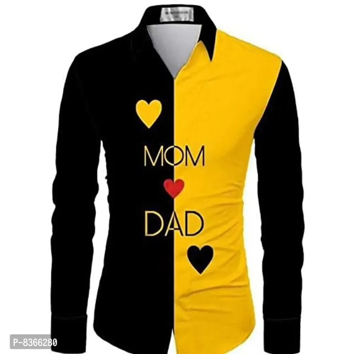 Mens Casual Printed Shirt Printed Shirt. MOM  DAD

 uploaded by business on 6/2/2023