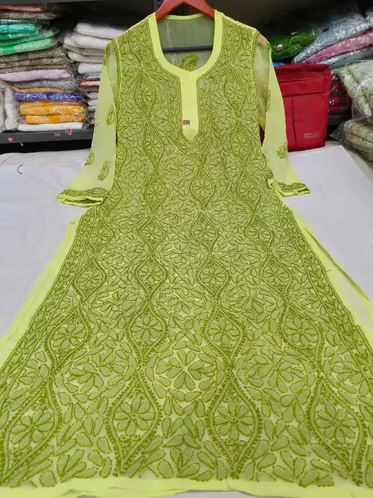 *The Lucknoweez*

*New Stock*

*🤩 Georgette Chikankari Kurti  🤩* 


🎽 Fabric - Georgette

📏 Size uploaded by Fashion Textile  on 6/2/2023