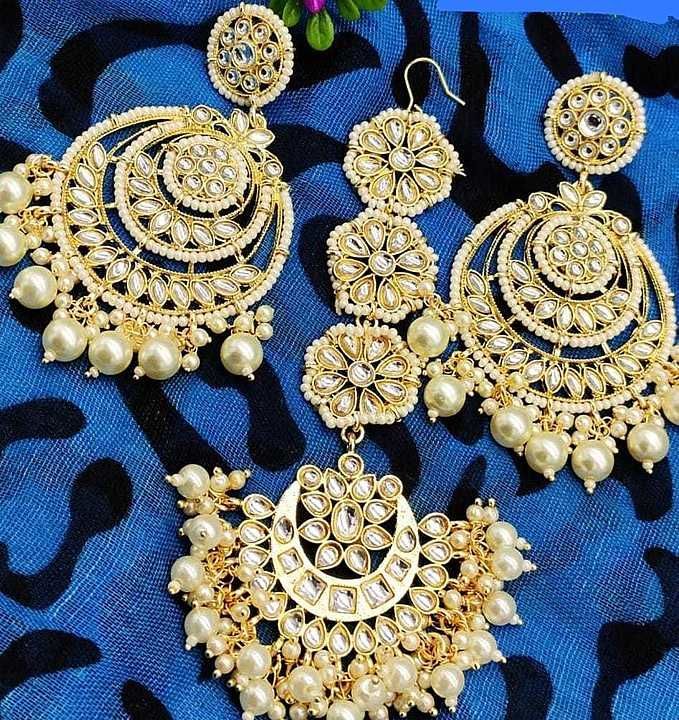 Beautiful Chandbali earings... uploaded by PRIYUSH CREATION on 5/14/2020