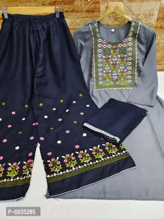 WOMEN KURTI, BOTTEM WEAR WITH DUPATTA

Size: 
L
XL
2XL

 Fabric:  Rayon

 Type:  Kurta, Bottom and D uploaded by business on 6/3/2023