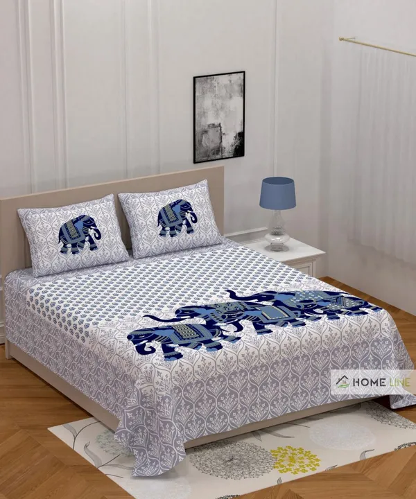Cotton double bed bedsheet uploaded by The print house  on 6/3/2023