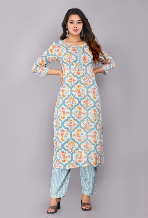 100% High quality Rayon fabric Kurta -pant set  uploaded by Naiwal Apparels on 6/3/2023