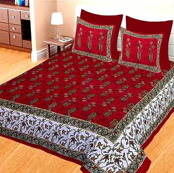 Cotton double bed bedsheet uploaded by The print house  on 6/3/2023