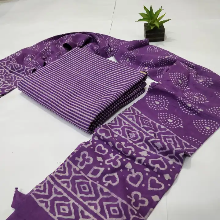 Cotton top & dupatta set  uploaded by The print house  on 6/3/2023
