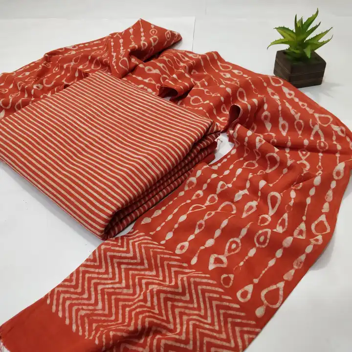 Cotton top & dupatta set  uploaded by The print house  on 6/3/2023