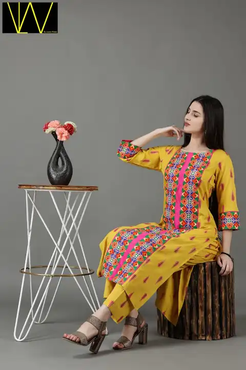Kurti with pants uploaded by Lucania women lw on 6/3/2023