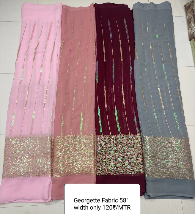Georgette fabric 58 width  uploaded by Raja fabrics on 6/3/2023