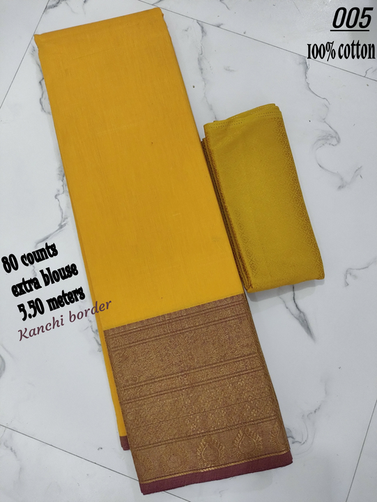 80 count cotton saree uploaded by PMR TEXTILES on 6/3/2023