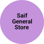 Business logo of Saif general store