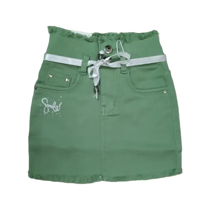 Girls denim skirt (green) uploaded by N D Trader on 6/3/2023