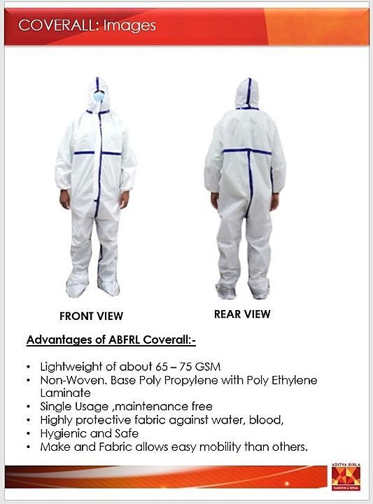 Product image of PPE Kit 
, price: Rs. 681, ID: ppe-kit-ad385c86