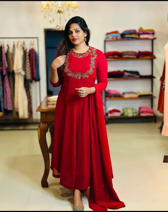 Gown with dupatta  uploaded by business on 6/3/2023