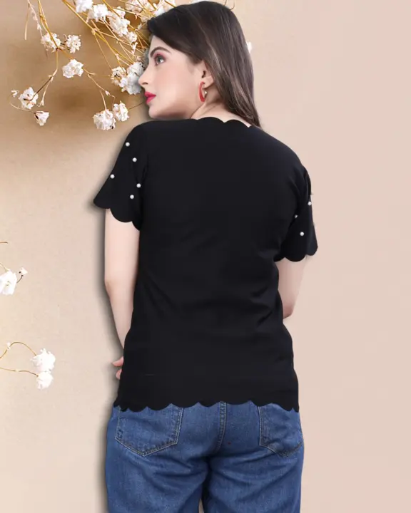 Pearls top black latest  uploaded by Bhumi creation on 6/3/2023