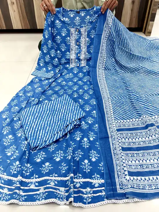 Anarkali Kurti set uploaded by Akshar Designer on 6/3/2023