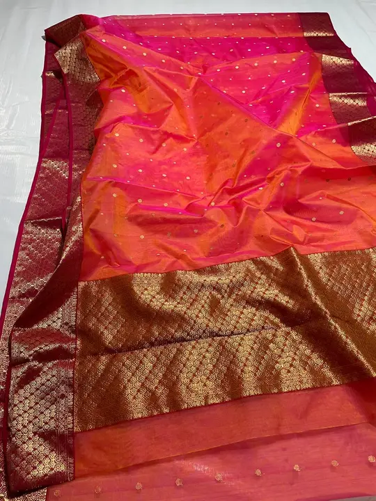 Chanderi handloom silk saree uploaded by Shifan handloom Chanderi wala on 6/3/2023