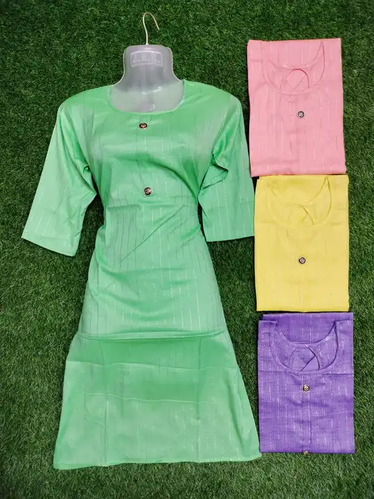 Lurex plan kurti only wholesale  uploaded by business on 6/3/2023