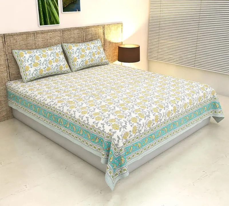 Cotton double bed bedsheet  uploaded by The print house  on 6/3/2023