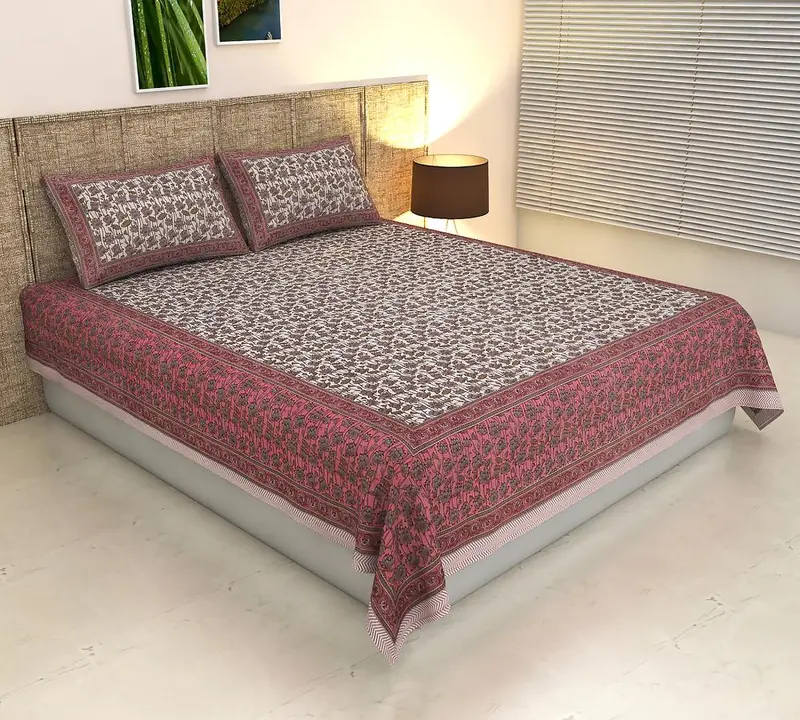 Cotton double bed bedsheet  uploaded by The print house  on 6/3/2023