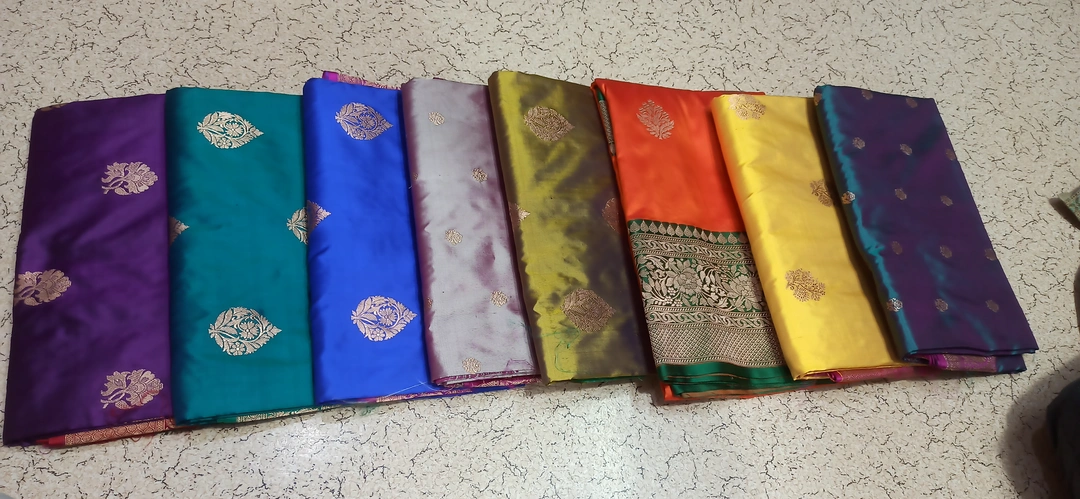 Pure katan silk saree kdhuwa uploaded by Mohd hussain & sons on 6/3/2023