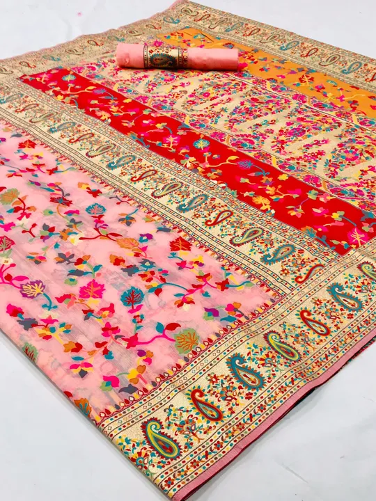 Kashmiri weaving cotton silk saree uploaded by business on 6/3/2023