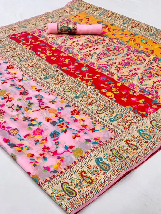 Kashmiri weaving cotton silk saree uploaded by THE FASHION HUB on 6/3/2023